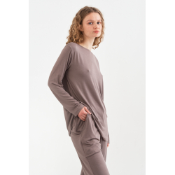 Домашняя одежда футболка long sleeve Penelope - Baily vizon темно-бежевый L, , 3