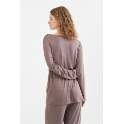 Домашняя одежда футболка long sleeve Penelope - Baily vizon темно-бежевый L, , 4