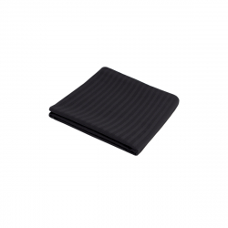 Простынь Iris Home Отель - Сатин Страйп 1*1 черный 100*200*25 на резинке, , 5