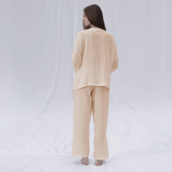 Домашняя одежда Penelope - Serli kruvaze kimono kisa somon лососевый S-M, , 4