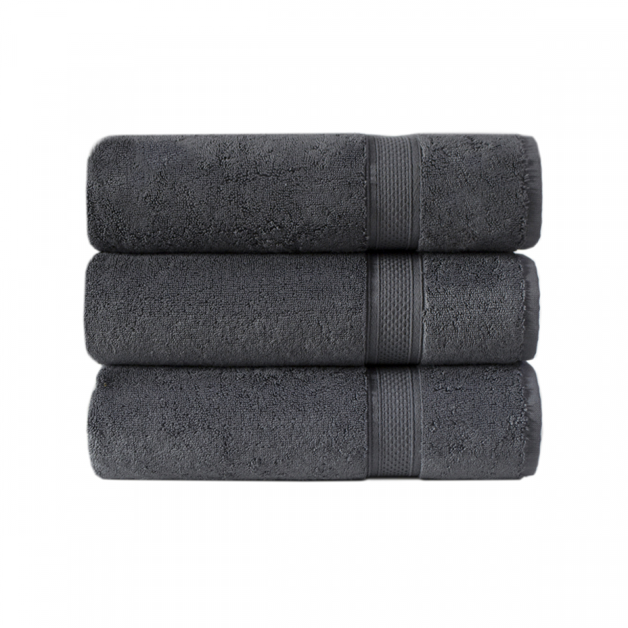 Полотенце махровое Lotus Home - Grand soft twist antrasit антрацит 90*150