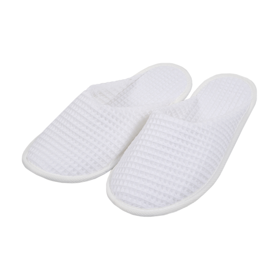 Тапочки Lotus Home - Waffle white белые