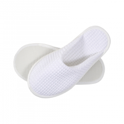 Тапочки Lotus Home - Waffle white белые, , 4