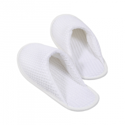 Тапочки Lotus Home - Waffle white белые, , 5