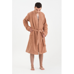 Халат-кимоно Lotus Home - Bold kiremit махровый M, , 5