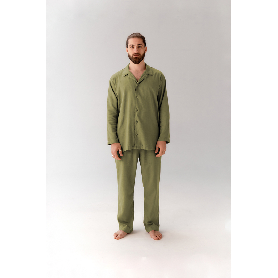 Пижама мужская Lotus Home - Porta оливковый L