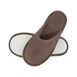 Тапочки Lotus Home - Waffle brown коричневый, , 4