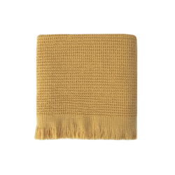 Полотенце Lotus Home - Rius mustard горчичный 90*170, , 3