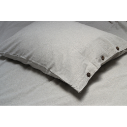 Постельное белье Lotus Home Washed cotton - Solid light antracite семейный, , 4