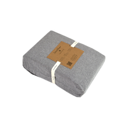 Постельное белье Lotus Home Washed cotton - Solid antracite семейный, , 7