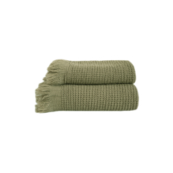 Полотенце Lotus Home - Rius olive оливковый 50*100, , 8