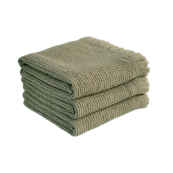 Полотенце Lotus Home - Rius olive оливковый 90*170, , 6