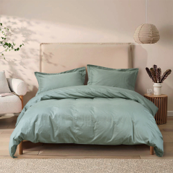 Постельное белье сатин Lotus Home - Dakota Modern оливковый полуторный, , 3