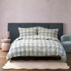 Постельное белье Lotus Home - Checked Madras зеленый семейный, , 3