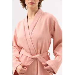 Халат-кимоно Lotus Home - Samma пудра S/M, , 5