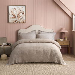 Покрывало Lotus Home - Larna muslin beige 160*200, , 3