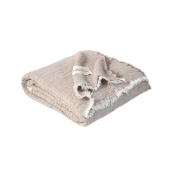 Покрывало Lotus Home - Larna muslin beige 160*200, , 4
