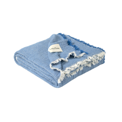 Покрывало Lotus Home - Larna muslin blue 160*200, , 4