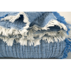 Покрывало Lotus Home - Larna muslin blue 160*200, , 5