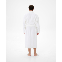 Халат махровый unisex Lotus Home - Basic Soft белый 2XL, , 4