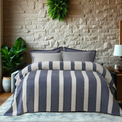 Плед Lotus Home - Infinity Stripe серый 200*220, , 3