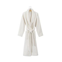 Халат unisex Lotus Home - Bold New Microcotton off white махровый S, , 7