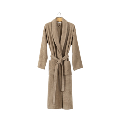 Халат махровый unisex Lotus Home - Basic New Line бежевый S, , 5