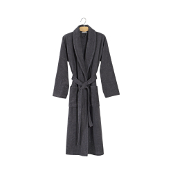 Халат махровый unisex Lotus Home - Basic New Line антрацит 3XL , , 6