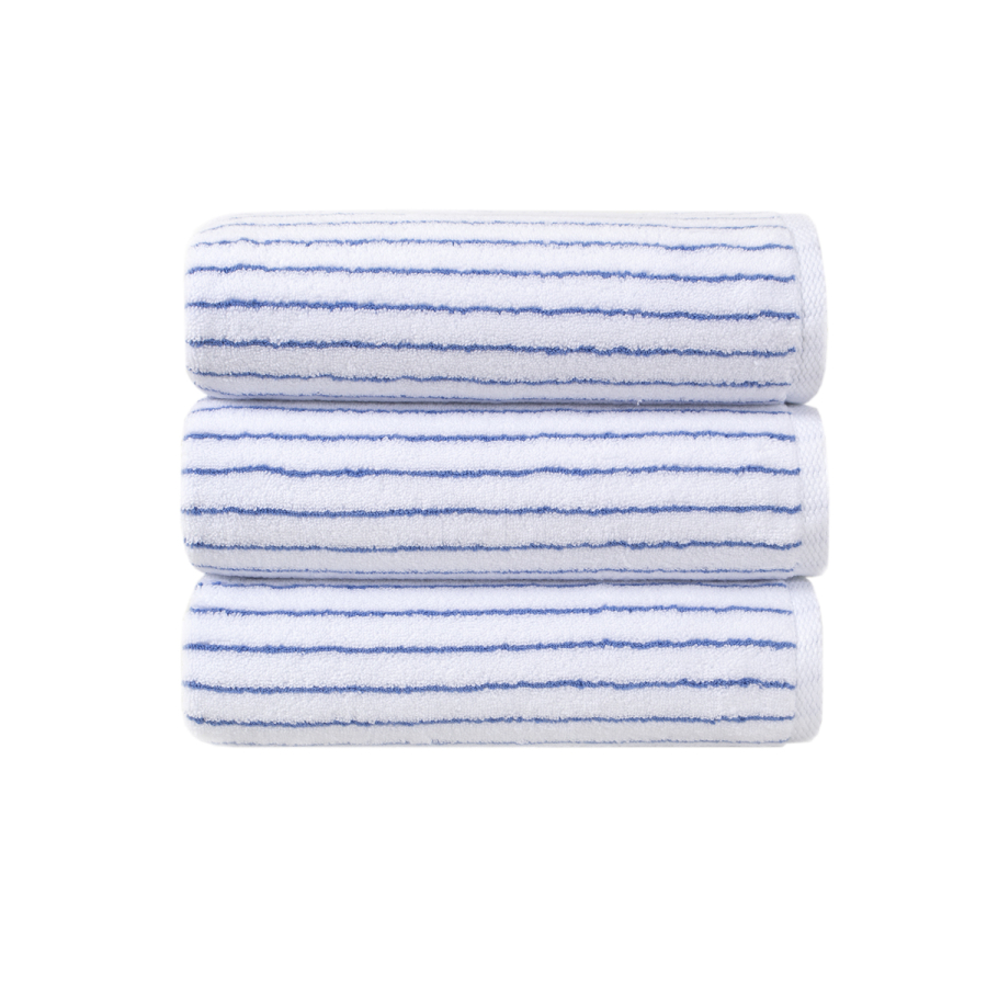 Полотенце Lotus Home Отель Premium - Microcotton Stripe White-Blue 50*90 550 г/м²