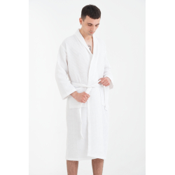 Халат Lotus Home - Waffle white XL, , 8
