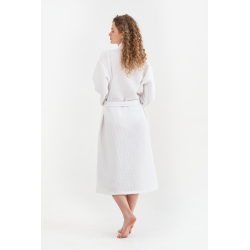Халат Lotus Home - Waffle white S, , 4