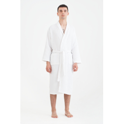 Халат Lotus Home - Waffle white L, , 5