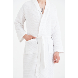 Халат Lotus Home - Waffle white 4XL, , 6