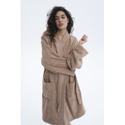 Халат-кимоно Lotus Home - Vera бежевый S/M, , 5