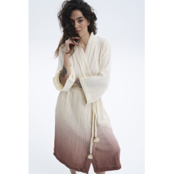 Халат Lotus Home - Nitra muslin beige S/M, , 4