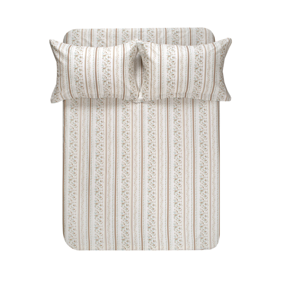 Простынь на резинке с наволочками Lotus Home - Agrina 160*200*25+50*70 (2)