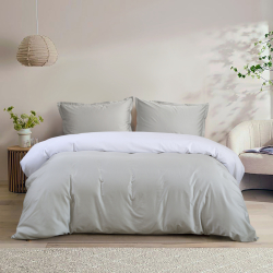Постельное белье сатин premium 300ТС Lotus Home - Florida серый семейный, , 3