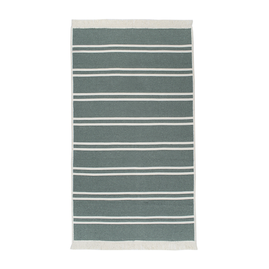 Ковер Lotus Home - Infinity Stripe оливковый двусторонний 80*150