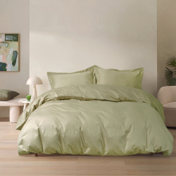 Постельное белье сатин Lotus Home - Dakota Modern оливковый евро, , 3