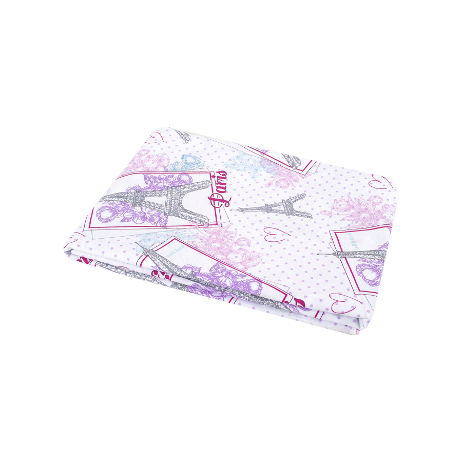 Пододеяльник Iris Home ранфорс premium - Eifel лиловый 145*210
