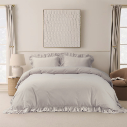 Постельное белье Lotus Home Washed cotton - Kansas fly бежевый евро, , 3