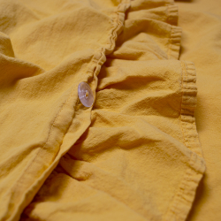 Постельное белье Lotus Home Washed cotton - Kansas fly горчичный евро, , 5
