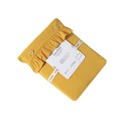 Постельное белье Lotus Home Washed cotton - Kansas fly горчичный евро, , 6
