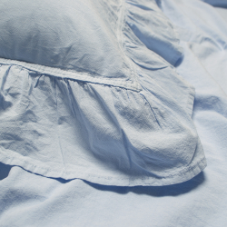 Постельное белье Lotus Home Washed cotton - Kansas fly голубой евро, , 4