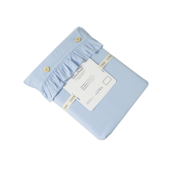 Постельное белье Lotus Home Washed cotton - Kansas fly голубой евро, , 6