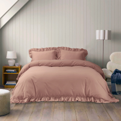 Постельное белье Lotus Home Washed cotton - Kansas fly пудра евро, , 3