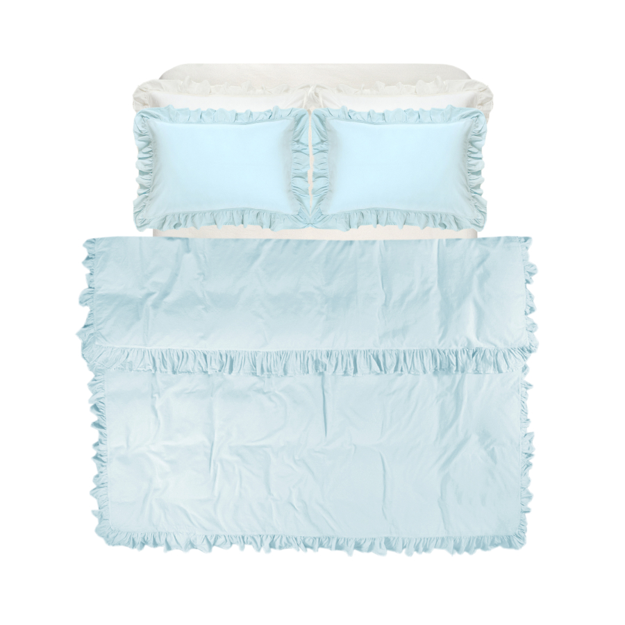 Постельное белье Lotus Home Washed cotton - Kansas fly plus ментоловый евро