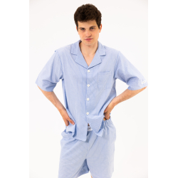 Пижама unisex Lotus Home - City Shorts голубой XS, , 7