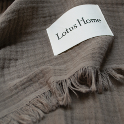Покрывало Lotus Home - Napa muslin brown 200*220, , 6