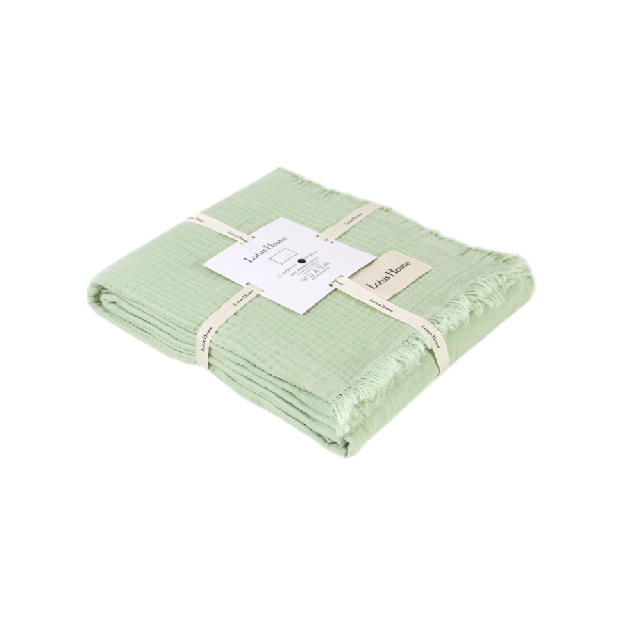 Покрывало Lotus Home - Napa muslin pistachio 200*220